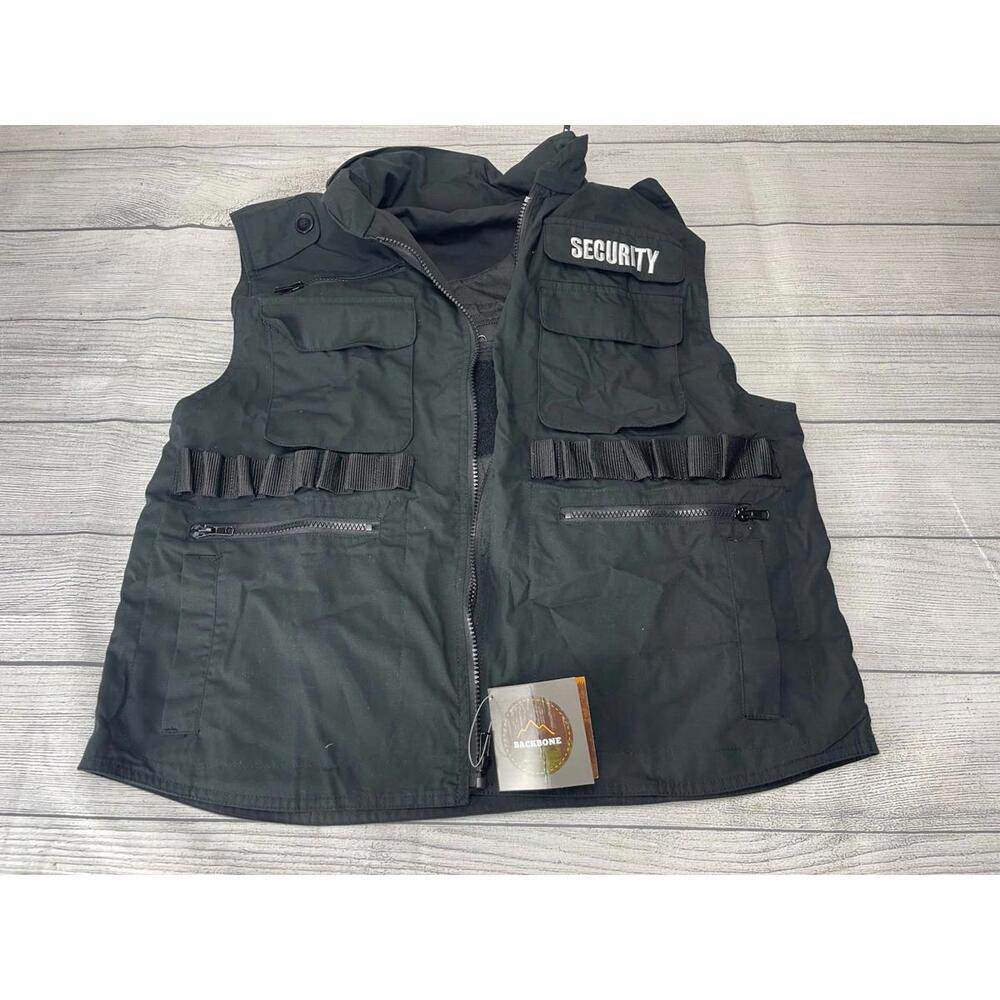 Backbone SECURITY Vest Uniform -Black -Size L